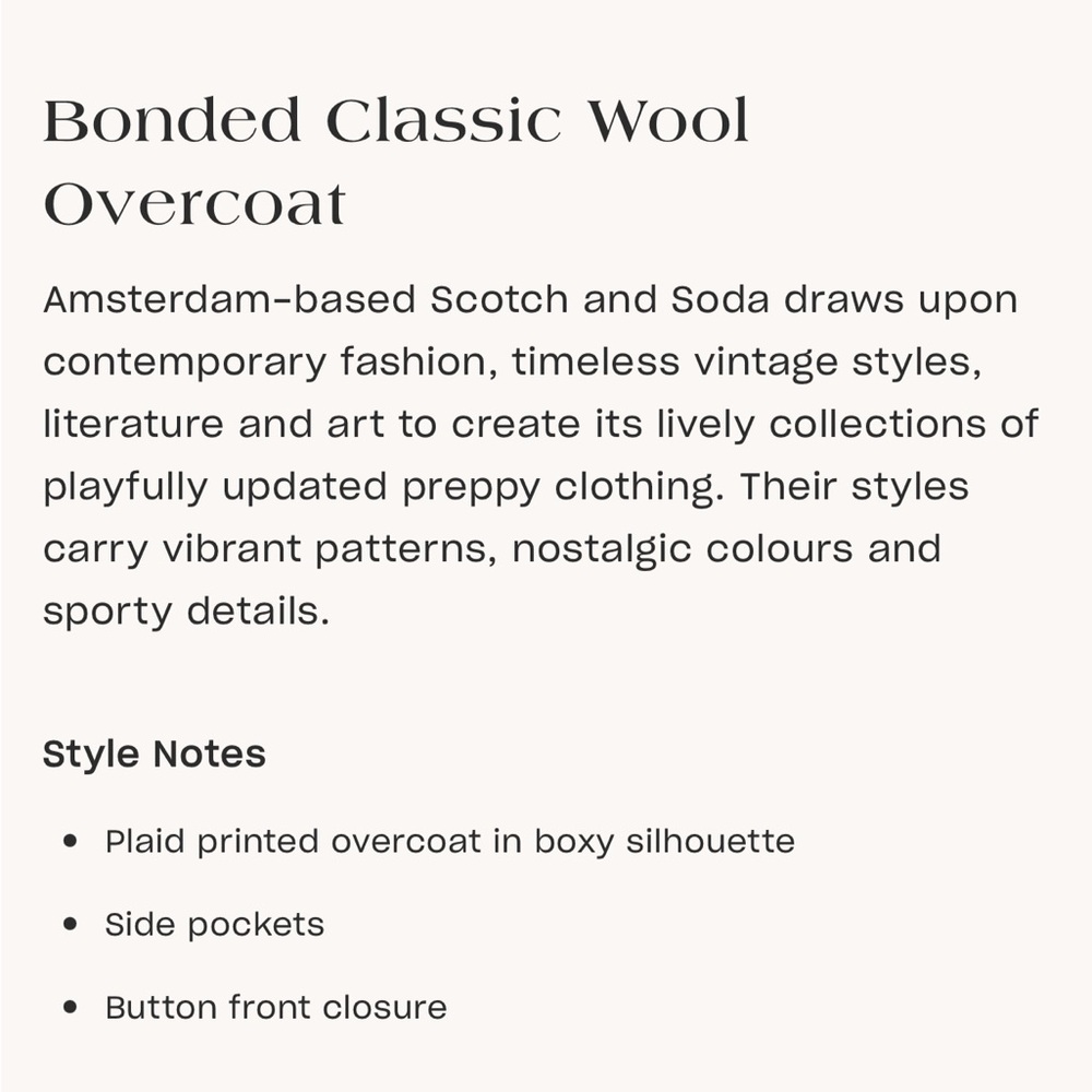 Scotch & Soda Brown Plaid Wool Coat - Picture 5 of 11